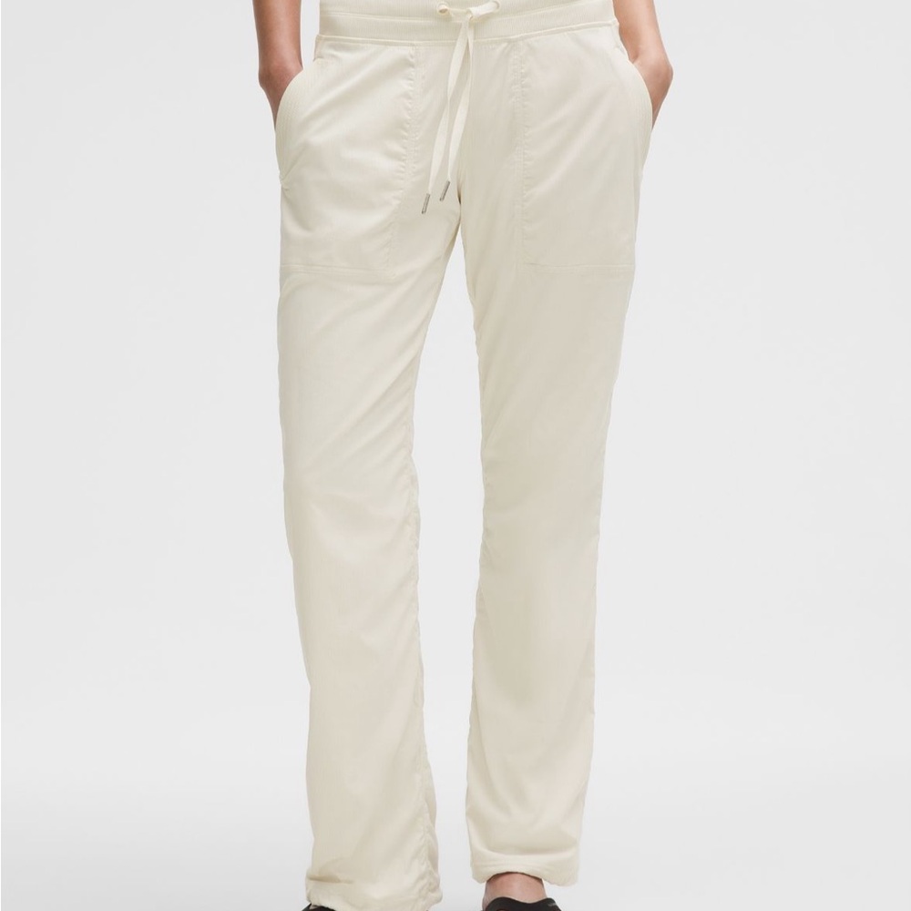 Women's Cream Drawstring Pants